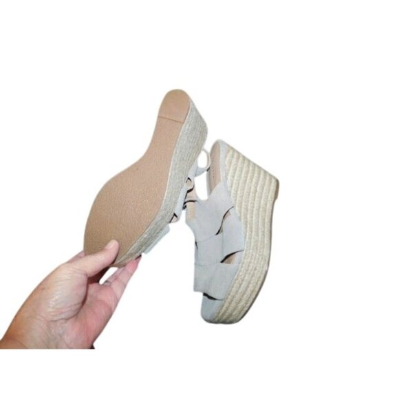 Nordstrom Halogen Size 10M Gray Strappy Leather Platform Heels NEW - Picture 4 of 4